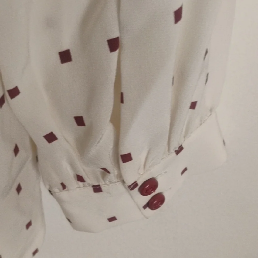 Kate Spade Cream Tie Front Blouse - Picture 6 of 7